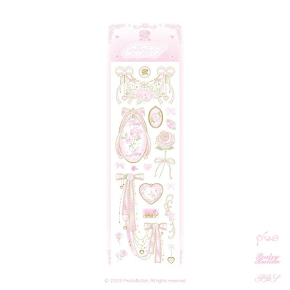 [pearlybutton] boutique rose garden charm sticker