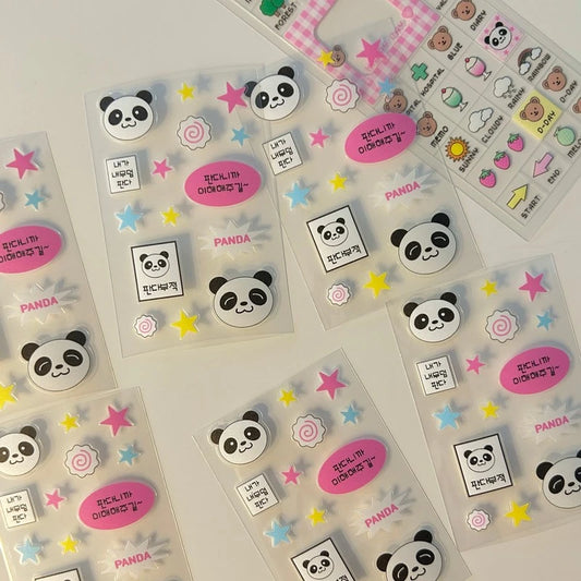 [zekibear] panda mini sticker